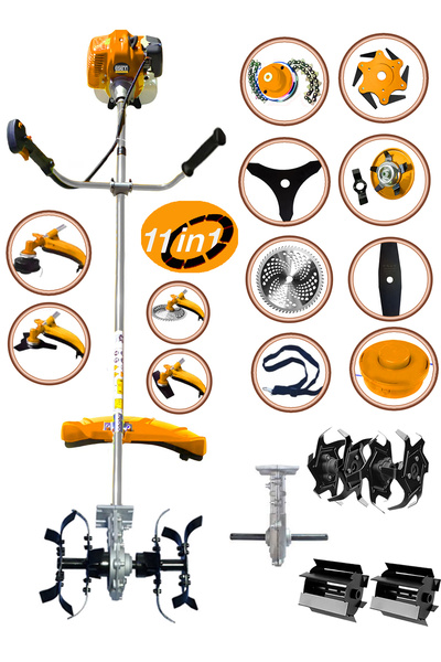 Genel Markalar Alman 11 In 1 Gtec Motor 20 Hp Yan Tipi Ot Çim Biçme Tırpanı T...