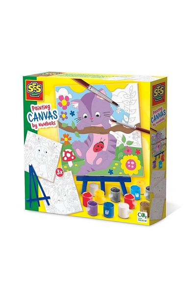 SES Creative Creative set - Paint by numbers Pets (3 canvases)