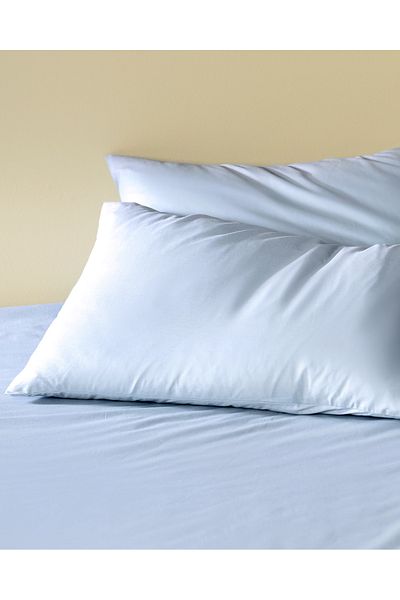 Madame Coco Manon Double 100% Cotton Ranforce Fitted Sheet Set - Light Blue