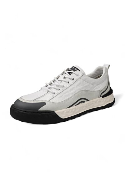 Pierre Cardin 10227 Genuine Leather White Men's Casual Shoes