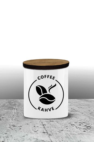 Bytwo Coffee Storage Container - Ceramic Storage Container - Spice Rack - 300ml Storage Container