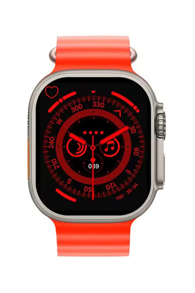 DigiMonster T900U Ultra 8 Akıllı Saat Çift Kordonlu 2.1 inç IPS Tam Ekran Kablosuz Şarj Daha Renkli Daha Akıllı