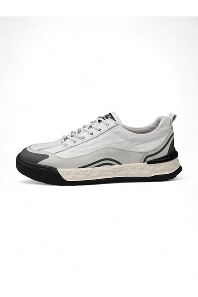 Pierre Cardin 10227 Genuine Leather White Men's Casual Shoes