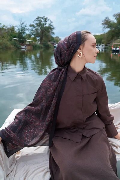 ED Scarf Iconic Collection Lema - Bitter Brown