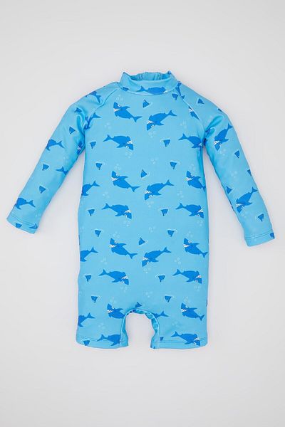 DeFacto Badeanzug mit Hai-Muster für Babys (Jungen) C2767a524sm