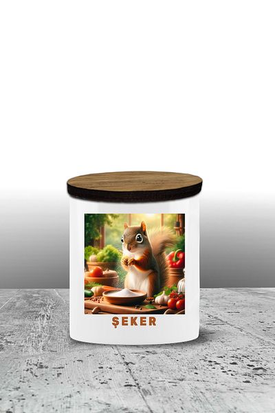 Bytwo Sugar Storage Container - Ceramic Storage Container - Sugar Bowl - 300ml Storage Container