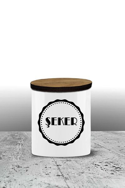 Bytwo Sugar Storage Container - Ceramic Storage Container - Sugar Bowl - Spice Jar - 300ml Storage Container