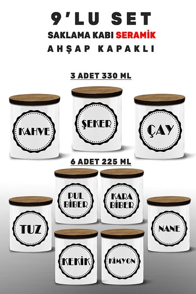 Bytwo 9 Spice Set - Full Set Including 9 Cooking Utensils