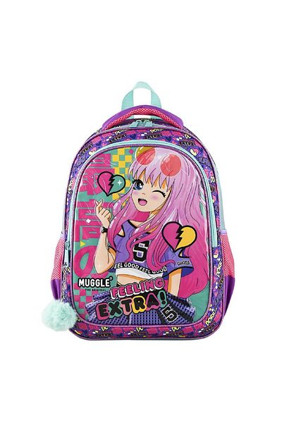 MUGGLE 2 Compartment Anime School Bag + Lunch Box with Thermos