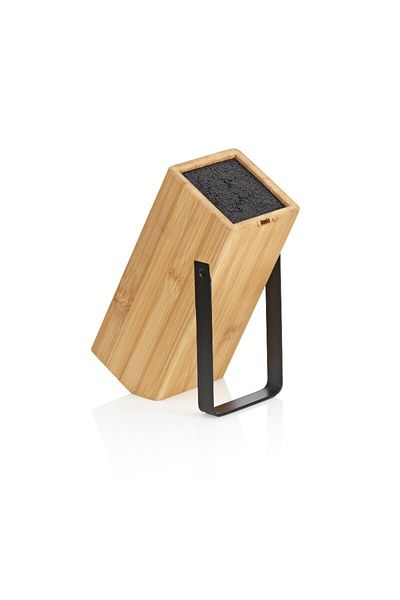 KELA Keck Lang Knife block Kiril black 24.0x11.0x21.0cm