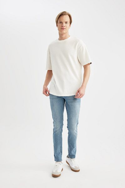 DeFacto Carlo Skinny Fit Extra Skinny Fit Regular Waist Extra Skinny Leg Jeans C0671ax24sp