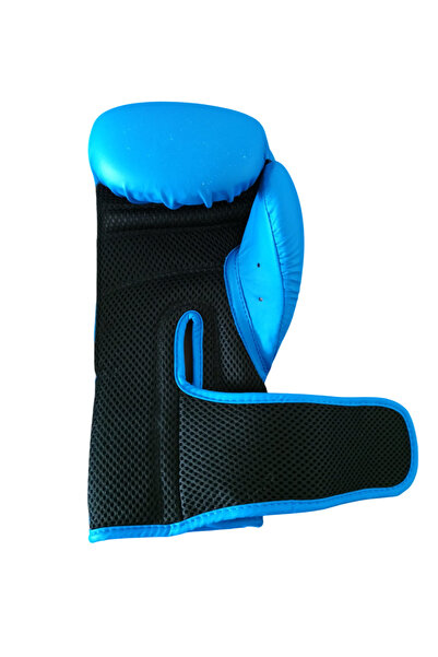 adidas Hybrid25 Adih25 Suni deri Antrenman eldiveni Logolu Mavi 12 oz