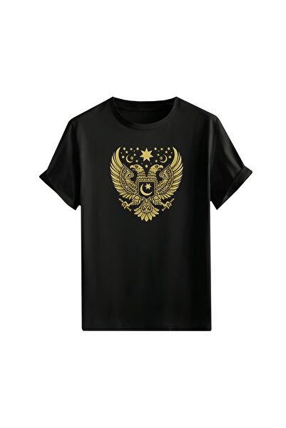 Gölge Store Türk ,Türklük ve Göktürk Simgeli Ulusal Baskılı Oversize Unisex T...