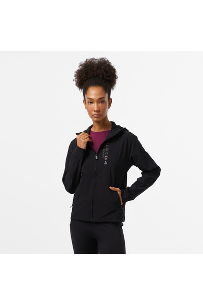 United 4 United4 Sport Full Zipped Kadın Siyah Sweatshirt