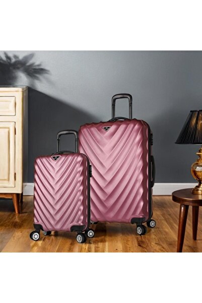 My Valice Lotus Abs Kabin Ve Büyük Boy Rose 2'li Valiz Seti