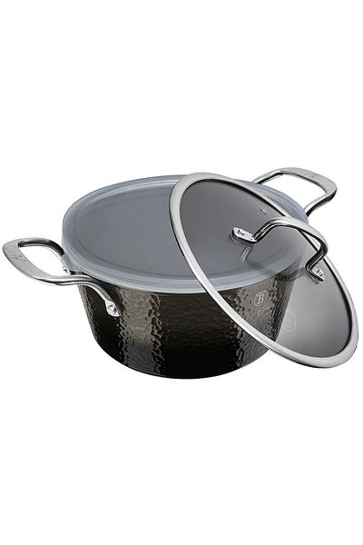 Berlinger Haus Casserole with lid with titanium surface 20 cm Shine Basalt Collection