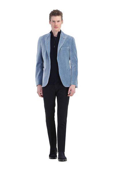 Ramsey Slim Fit Jacke aus Baumwollmischung mit Cord-Schulter
