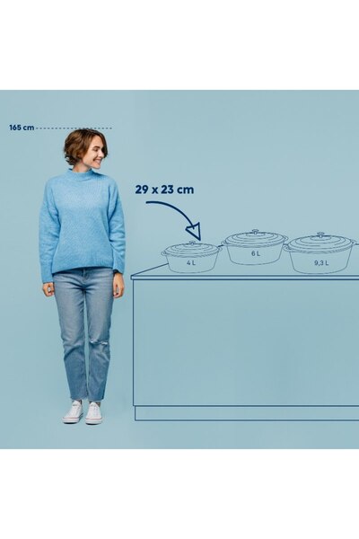 KELA Keck Lang Cast iron baking tray with lid CALIDO 29x23x11cm black