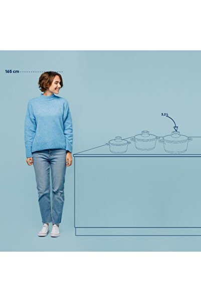 KELA Keck Lang Casserole with ceramic surface and lid ATURA 24 cm 3.2 l