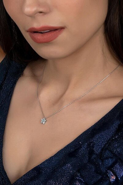 Swarovski Union Zirconia Kadın Yıldız Gümüş Kolye