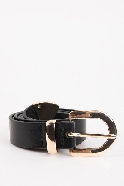 DeFacto Damen-Jeansgürtel aus Kunstleder C2977axns