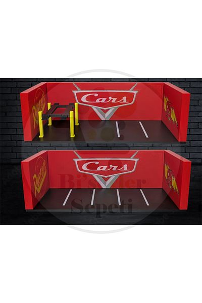 Bi'şeyler Sepeti Disney Cars Rusteze Diorama Garage Parking Diecast - Vehicle Not Included