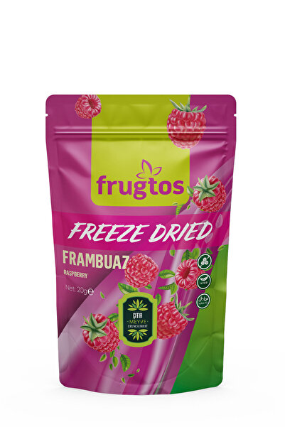 Frugtos Freeze Dried Bütün Frambuaz 20g | Dondurularak Kurutulmuş Meyve | Sağ...