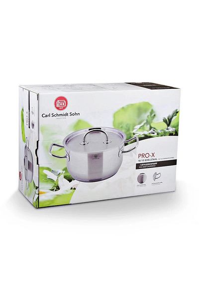 Carl Schmidt Sohn Oală cu capac din oțel inoxidabil 3 l / dia. 20 x 11 cm PRO-X