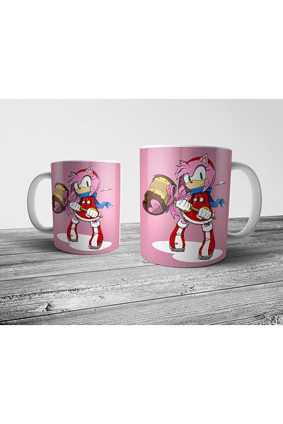 Pixxa Amy Rose - Sonic the Hedgehog Mug Model 6