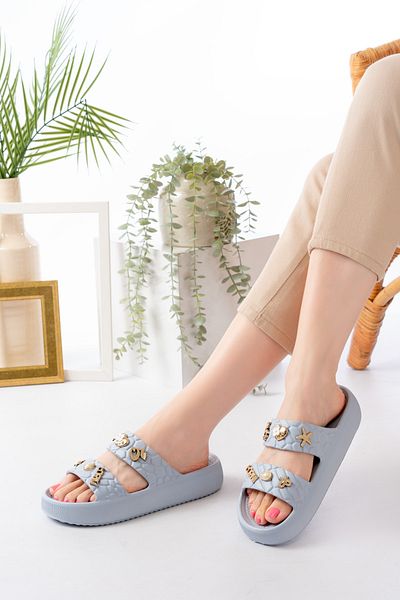 Slipcat Sandale/papuci de zi cu zi pentru femei Stone, elegante, confortabile