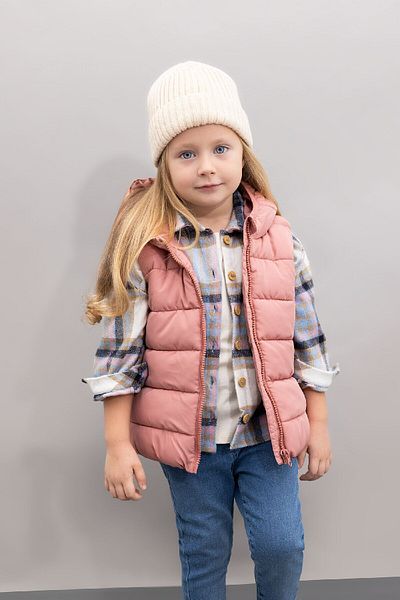 DeFacto Baby Girl Hooded Inflatable Vest A2475A524Au