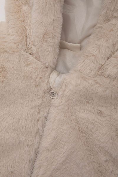 DeFacto Plush Hooded Vest for Baby Girl - A3057A524Au
