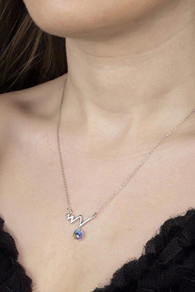 Swarovski Union Crystal Kadın Ritim Gümüş Kolye