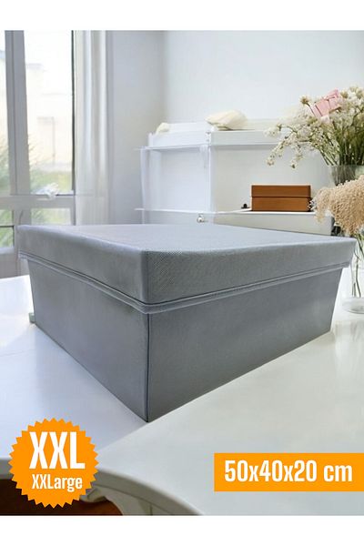 Balkan Room Clamshell Inside Cabinet Organizer Box Multi-Purpose Storage Box Xxlarge 50X40X20 cm