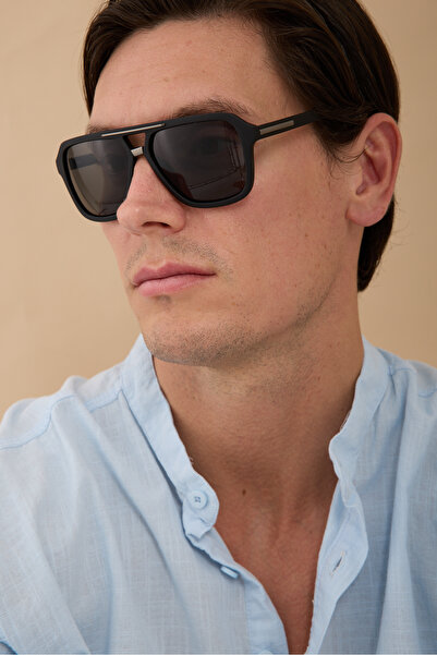 Eyesofia نظارة شمسية دياز للرجال باللون الأسود للجنسين