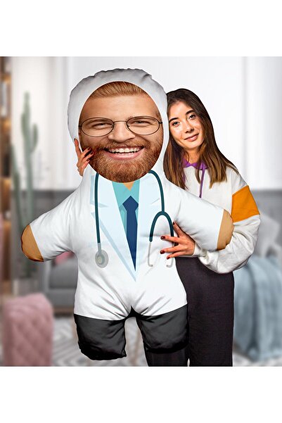 EJOYA Kişiye Özel Fotoğraflı Doktor Peluş Oyuncak 100x80 Cm 114810