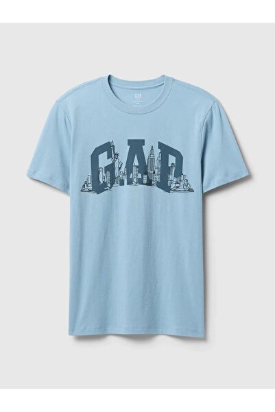 GAP 745022000 V-Gap Nyc Skyline Men's T-Shirt Blue