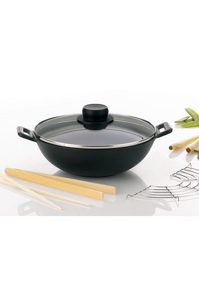 KELA Keck Lang WOK MINI pan 24 cm cast iron set of 5 pieces