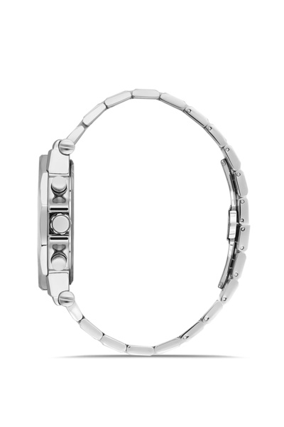 FERRO Silver Steel Band Men's Wristwatch Fm43020A-A2 All Functions Active 3 Atm Water Resistant