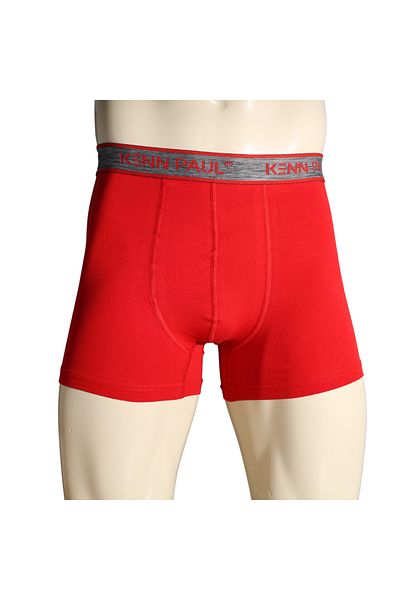 Kennpaul Red Men's Plain Cotton Luxury Boxer Soft Fabric