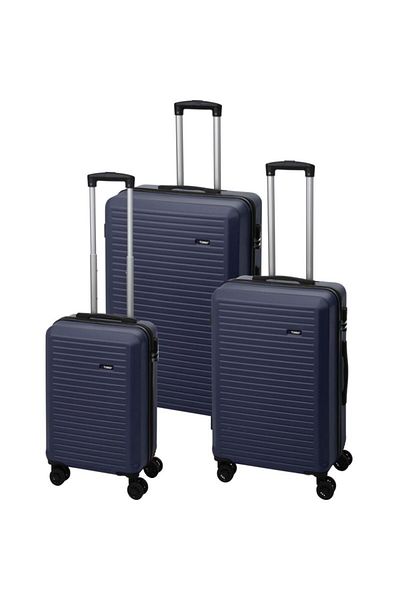 Excellent Houseware Valisa de voiaj pe roti set 3 buc 50/60/70cm albastru