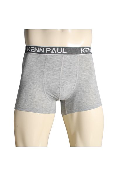 Kennpaul S->6Xl Gray Plain Cotton Luxury Boxer Soft | Plus Size