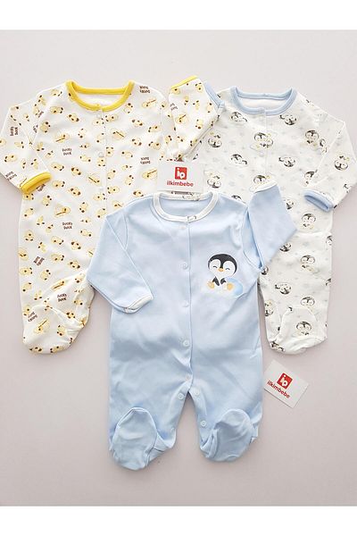 ilkimbebe Cloudy Penguin 3-Piece Jumpsuit