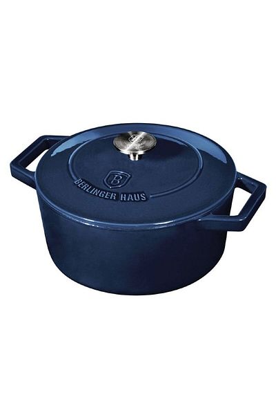 Berlinger Tava de copt din fonta cu capac 24 cm Aquamarine Metallic Line