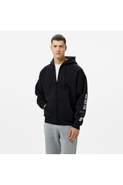 United 4 UNITED4 Erkek Siyah Eşofman Üstü