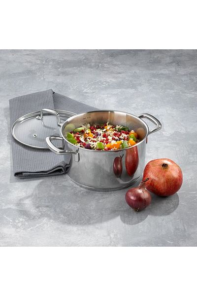 KELA Keck Lang Oala cu capac inox 18/10 FLAVORIA 20 cm