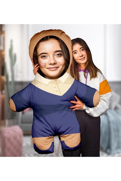 EJOYA Kişiye Özel Fotoğraflı Müdüre Hanım Peluş Oyuncak 100x80 Cm 114823