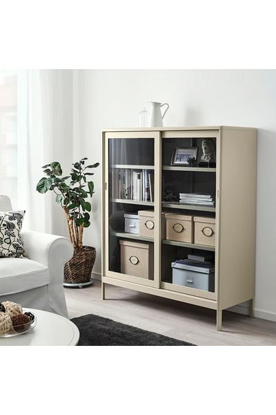 IKEA KVARNVIK Storage Box with Lid, Beige, 25x35x20 cm – Stylish & Functional | IKEA