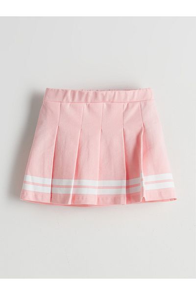 LC Waikiki Elastic Waist Pleated Girl's Shorts Skirt