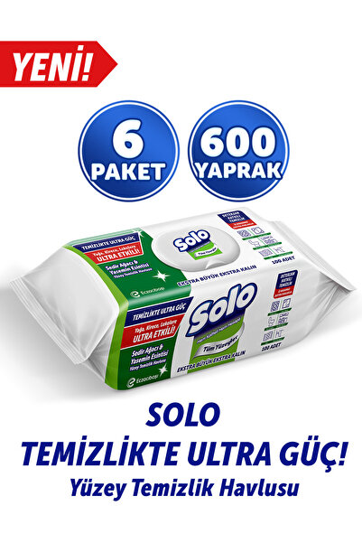 Solo Temizlikte Ultra Güç Sedir Ağacı&yasemin Esintisi Yüzey Temizlik Havlusu...